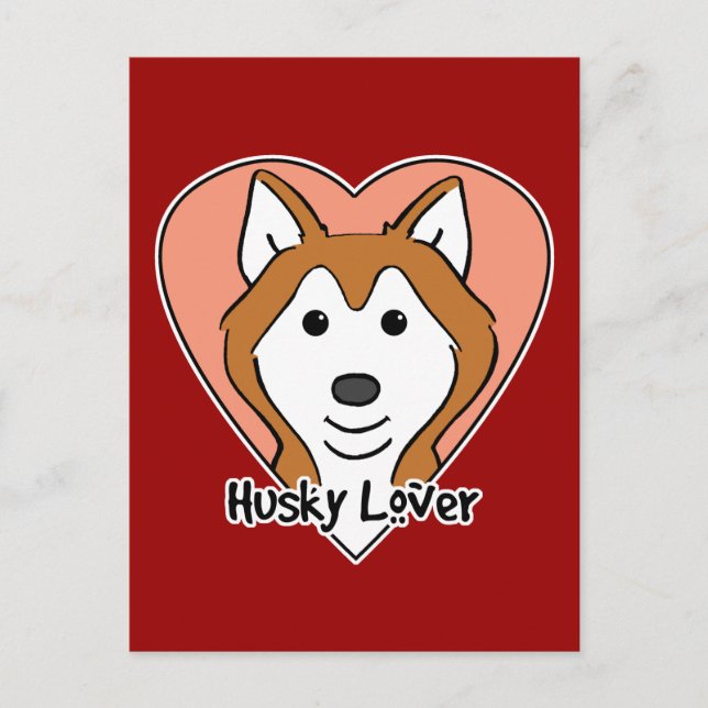 Siberian Husky Lover Postcard (Front)