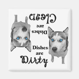Siberian Husky Lovers Dishwasher Magnet