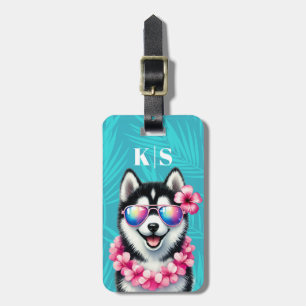 Siberian Husky Luggage Tag