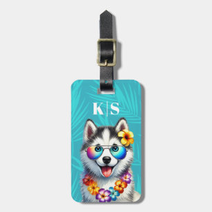 Siberian Husky Luggage Tag