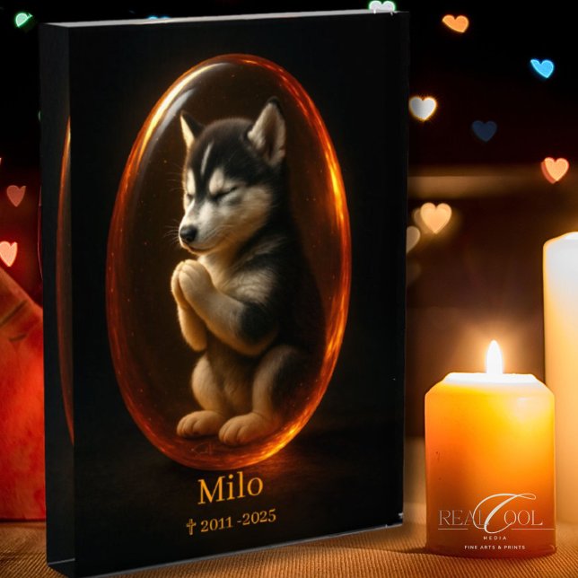 Siberian Husky Memorial Photo Block (Creator Uploaded)