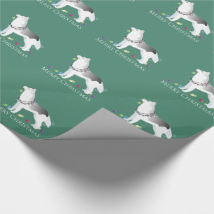 Siberian Husky Merry Christmas Design Wrapping Paper