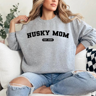 SIBERIAN HUSKY MOM Dog Mum Custom Birth Year Sweatshirt