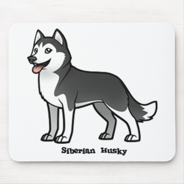 Siberian Husky Mouse Pad (Front)