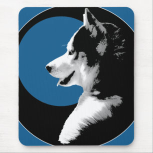 Siberian Husky Mousepad Gifts Malamute Sled Dogs