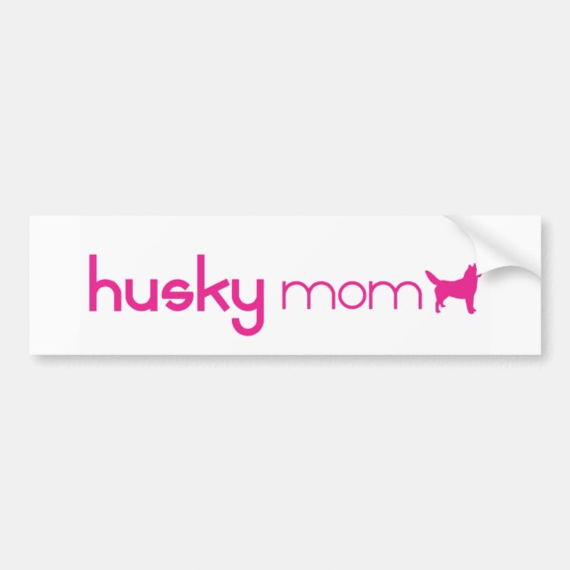 Siberian Husky Mum Bumper Sticker (Front)