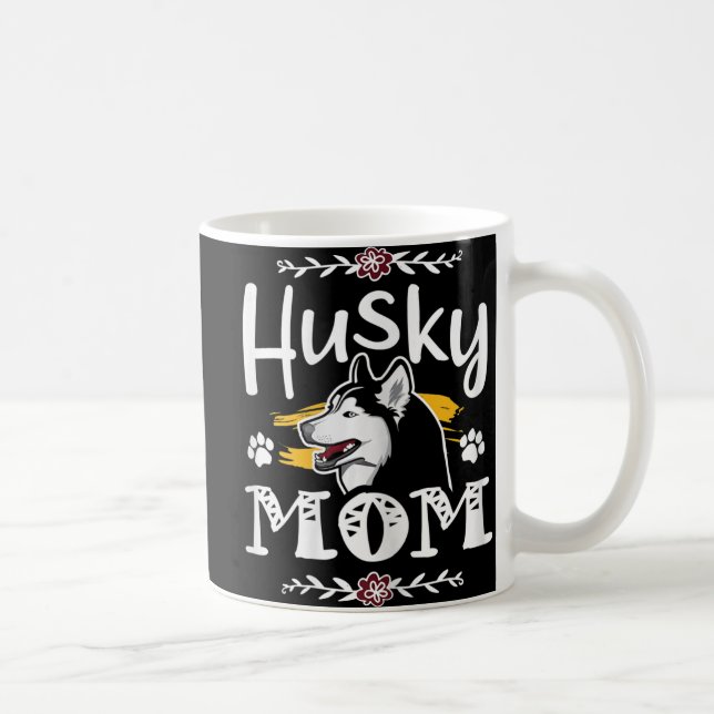 Siberian husky mum gifts husky mama dog owner gift coffee mug (Right)
