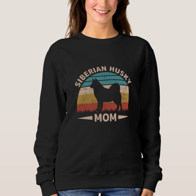 Siberian Husky Mum Special Bond Husky Mama Sweatshirt (Front)