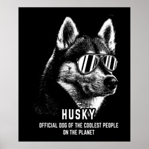 Siberian Husky Official Dog Of  Coolest Poster