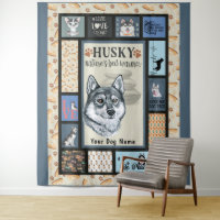 Siberian Husky Owner Lover Funny Keepsake Quilt