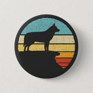 Siberian Husky Owner Retro Vintage Dog Puppy Lover 6 Cm Round Badge