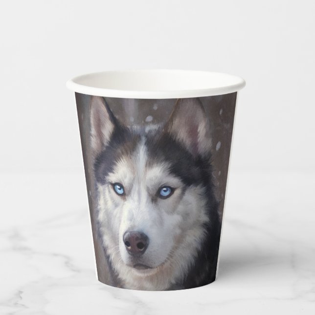 Siberian Husky Paper Cups (Front)