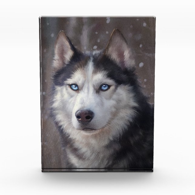 Siberian Husky Photo Block (Front)