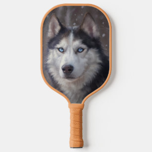 Siberian Husky Pickleball Paddle