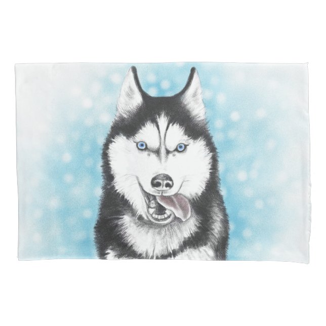 Siberian Husky Pillowcase (Front)