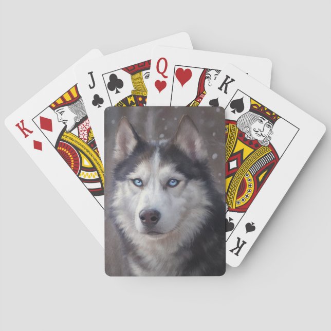Siberian Husky Playing Cards (Back)