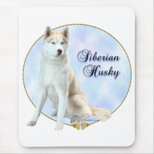 Siberian Husky Portrait Mouse Pad