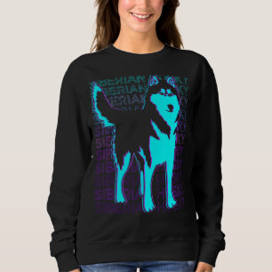 Siberian Husky Retro Sweatshirt