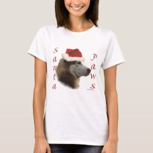 Siberian Husky Santa Paws T-Shirt