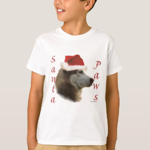 Siberian Husky Santa Paws T-Shirt
