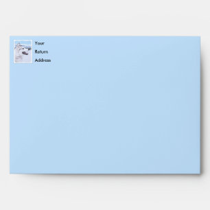 Siberian Husky (Silver and White) Painting Dog Art Envelope