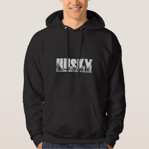 Siberian Husky Sled Dog Pack With Eskimo Hoodie
