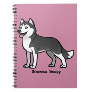 Siberian Husky Spiral Notebook