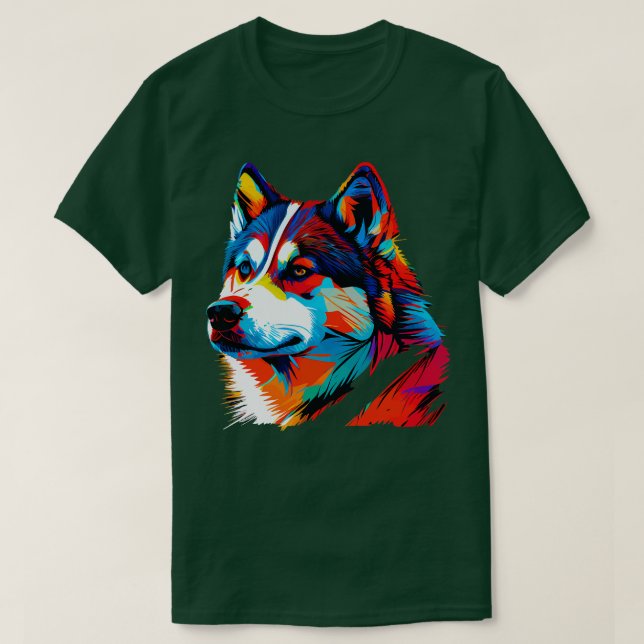 Siberian Husky T-Shirt (Design Front)