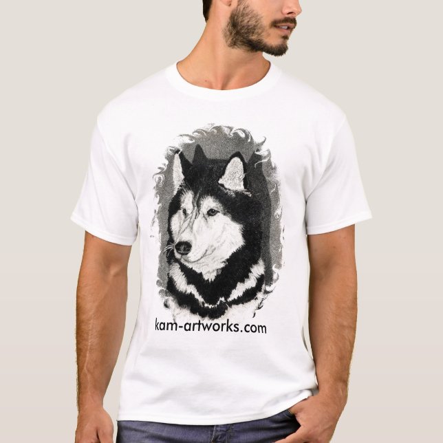 siberian husky T-Shirt (Front)