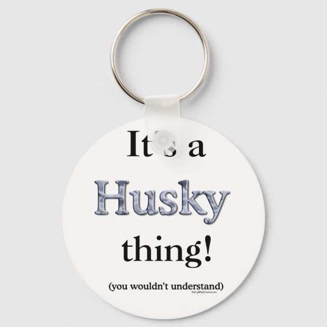 Siberian Husky Thing Key Ring (Front)