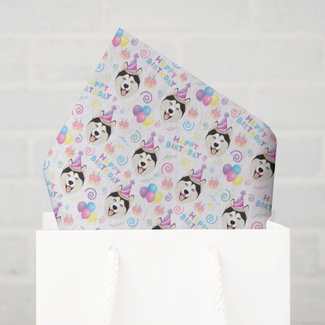Siberian Husky Tissue Paper (Gift Bag)