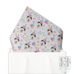 Siberian Husky Tissue Paper