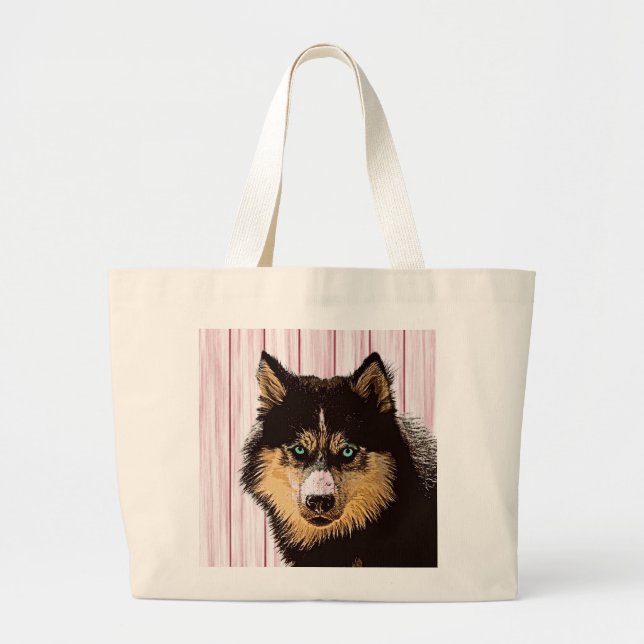 Siberian Husky Tote Bag (Front)