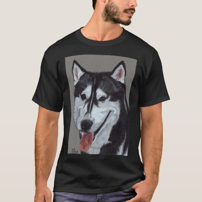 Siberian Husky Vignette T-Shirt (Front)