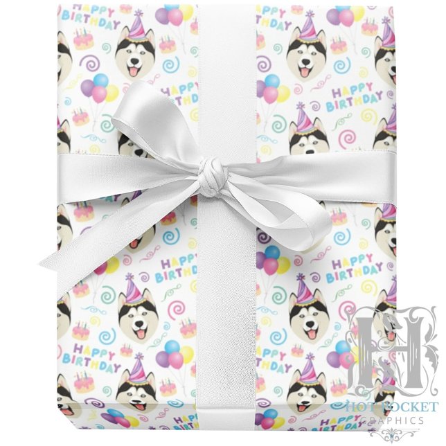 Siberian Husky Wrapping Paper (Creator Uploaded)
