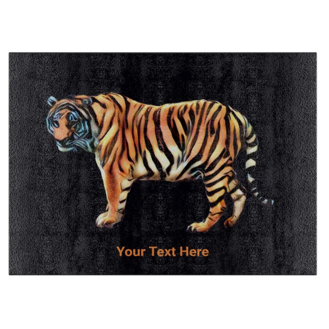 Siberian Tiger Cutting Board (Front)