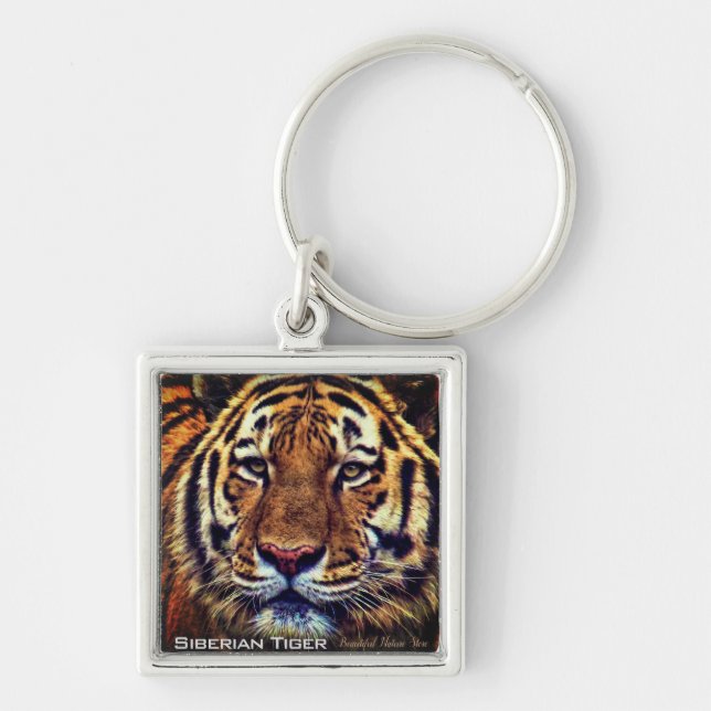 Siberian Tiger Key Ring (Front)