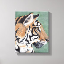 Siberian Tiger Original Watercolor Wall Art Piece