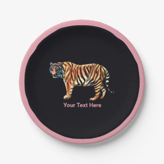 Siberian Tiger Paper Plate