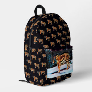 Siberian Tiger Printed Backpack