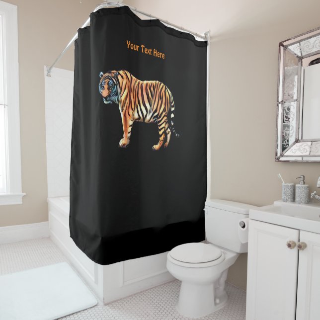 Siberian Tiger  Shower Curtain (In Situ)