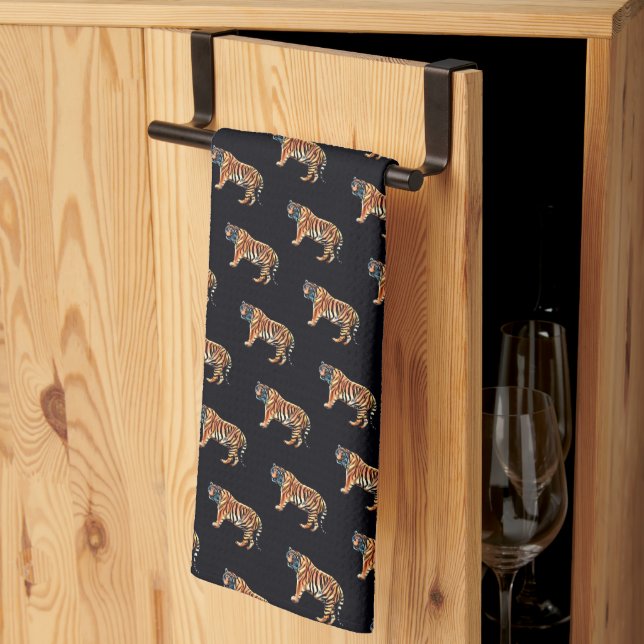Siberian Tiger Tea Towel (Thirds Fold)