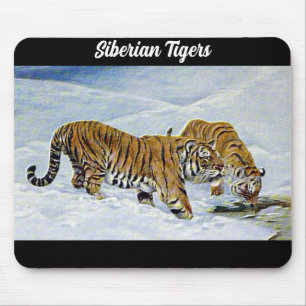 "Siberian Tigers" Mouse Pad
