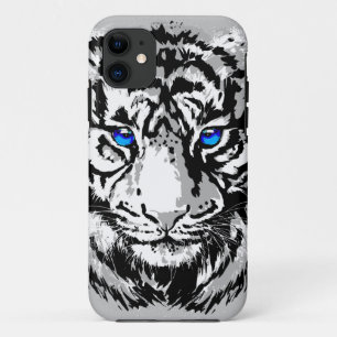 Siberian White Tiger Head - Tiger Blue  Case-Mate iPhone Case