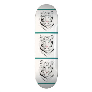 Siberian White Tiger Skateboard