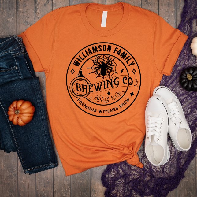 Sibling Family Name Halloween Witches' Brew T-Shirt (Creator Uploaded)