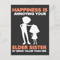 Sibling Familys Day Annoying Tall Brother Sister