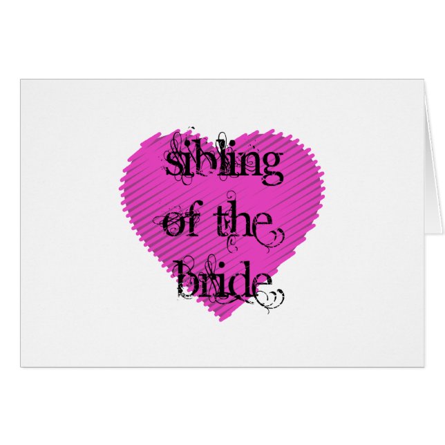 Sibling of the Bride (Front Horizontal)