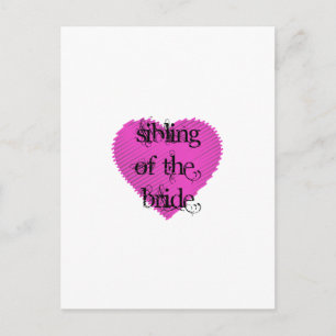Sibling of the Bride Postcard