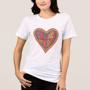 Siblings by Heart: Women T-Shirt Tri-Blend Shirt